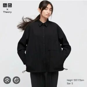 Uniqlo x Theory Women’s Stretch Shirt Jacket. Sz Small